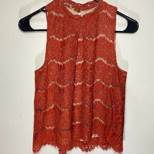 Love Fire Lace Sleeveless Tank